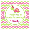Girl Turtle Favor Tag