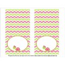 Girl Turtle Tent Style Food Labels