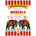 Vintage Circus Carnival Invitation