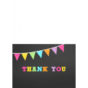 Let's Jump Party Folded Thank You Notes