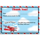 Vintage Airplane Thank You Notes