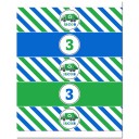 Garbage Recycle Truck Party Personalized Water Bottle Labels - Trash Bash Collection