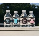 Ties and Tutus Water Bottle Labels