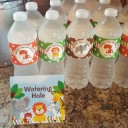 Wild Animal Personalized Water Labels