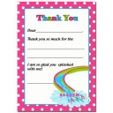 Girl's Water Slide Pool Thank You Notes by That Party Chick 