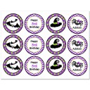 Witch Halloween Cupcake Toppers