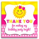 Sunshine Birthday Party  Favor Tag
