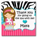 Spa Girl Favor Tags